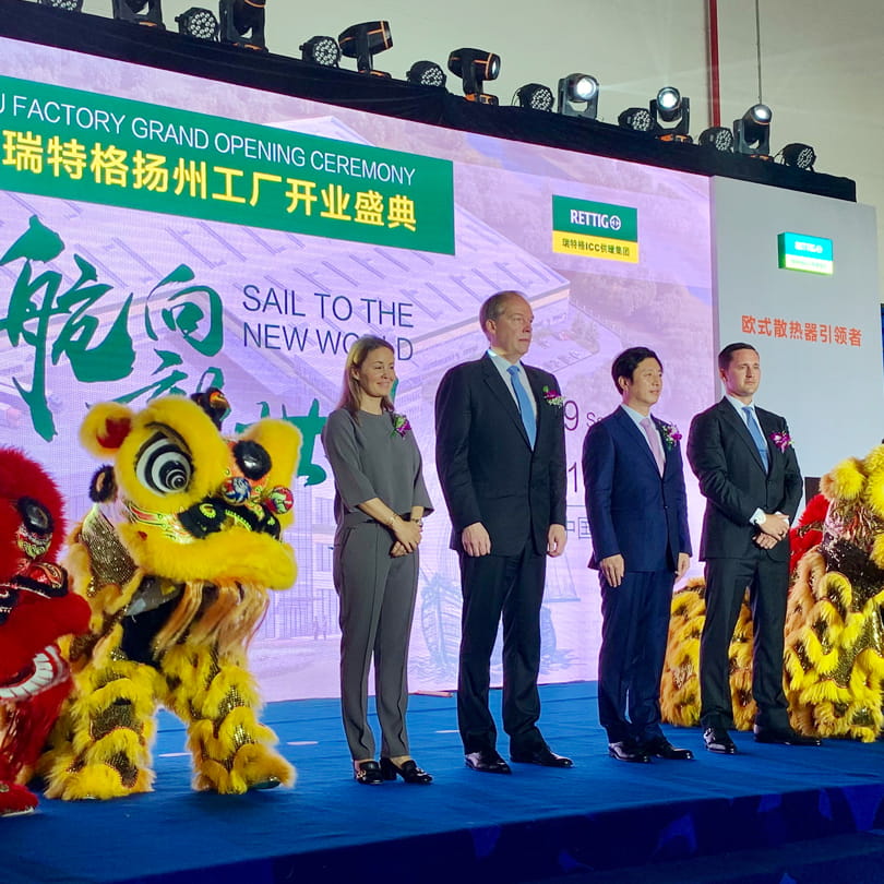 Rettig ICC has opened a new, state-of-the-art factory in Yangzhou, Jiangsu province in China. The new facility will increase Rettig ICC’s manufacturing capacity by approximately 600 000 radiators per year.