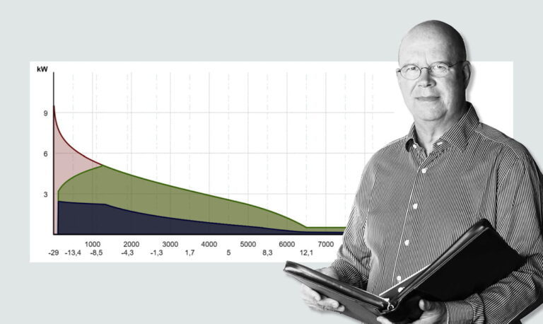 Comparison heat pump systems with and without low-temperature radiators