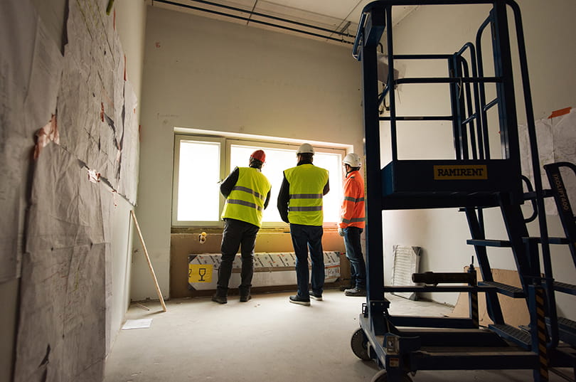 A service tunnel is being built under the athletics tracks