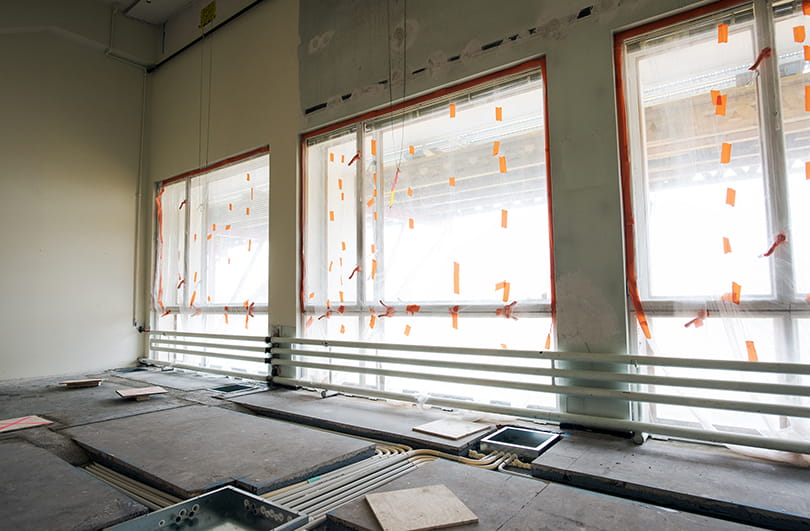 The Olympic Stadium’s renovation.